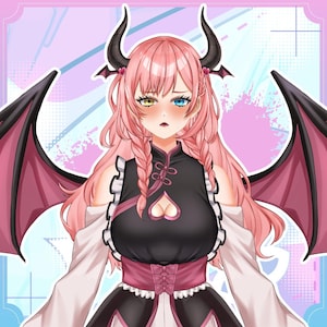 Custom Live2D VTuber model with anime style character design, VTuber avatar commission for Twitch streamer, YouTube gaming creator, and virtual YouTuber identity.