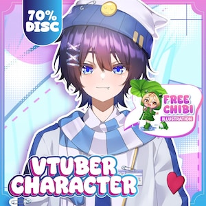 Modelo VTuber Personalizado Comisión Live2D – Arte Anime, Rigging Completo, Assets PNGTuber