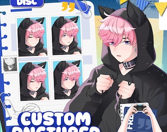 Custom PNGTuber Model Commission | Pngtuber Assets | Anime Art | Veadotube