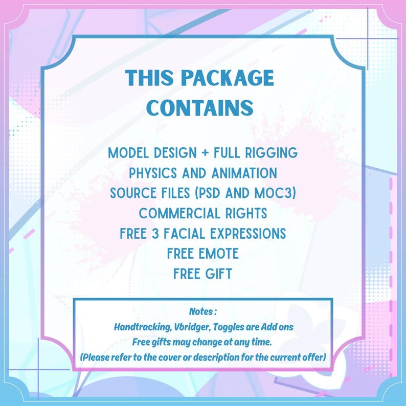 Custom male 2D model VTuber anime character with detailed outfit, layered PSD parts, and expressive design for Live2D rigging, streaming, and VTuber content creation.