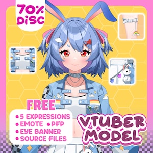 VTUBER MODEL Custom Commission | Live2d Rigging | Pngtuber | Vtuber Assets | Anime Art | Vbridger | Live2d Model Commission | Vtube Studio