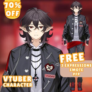 Custom Vtuber Live2d-modelcommissie | Tuigage | Vtuber-activa | Live2d Modelcommissie | Pngknol | Anime-kunst | Vtuber mannelijk en vrouwelijk