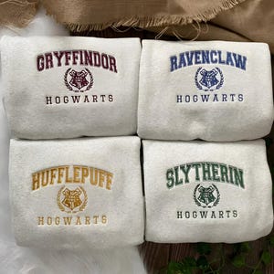 Sweat à Capuche Harry Potter – Blason Poudlard Maisons – Licence Officielle - 7