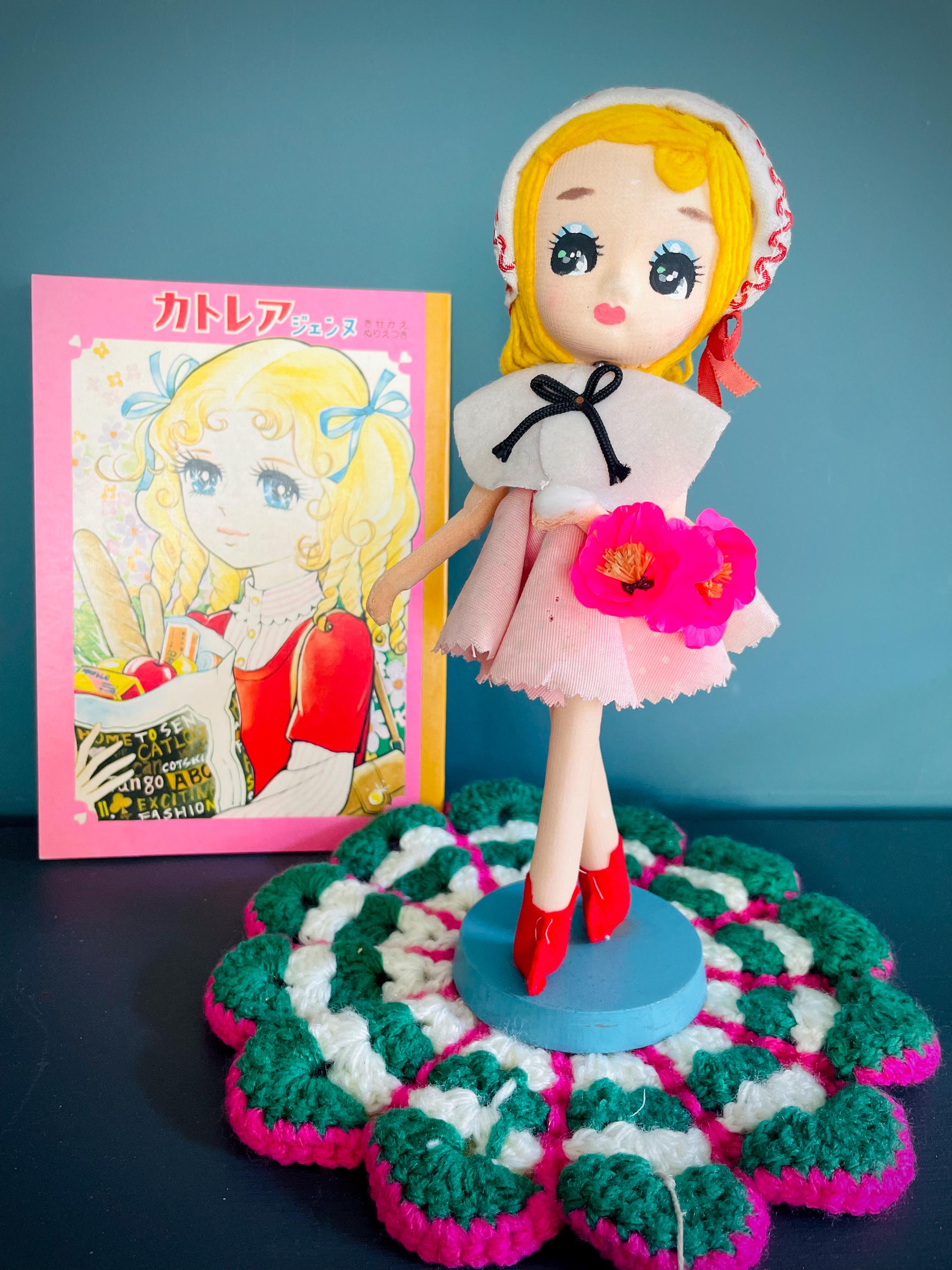 Vintage kawaii collectible doll from Japan from the 60s