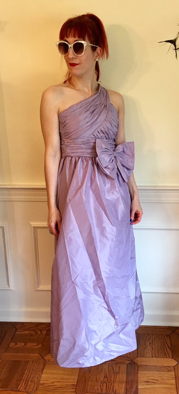 Sz 00/0 Lilac Grecian Style Vintage 1960s Evening… - image 3