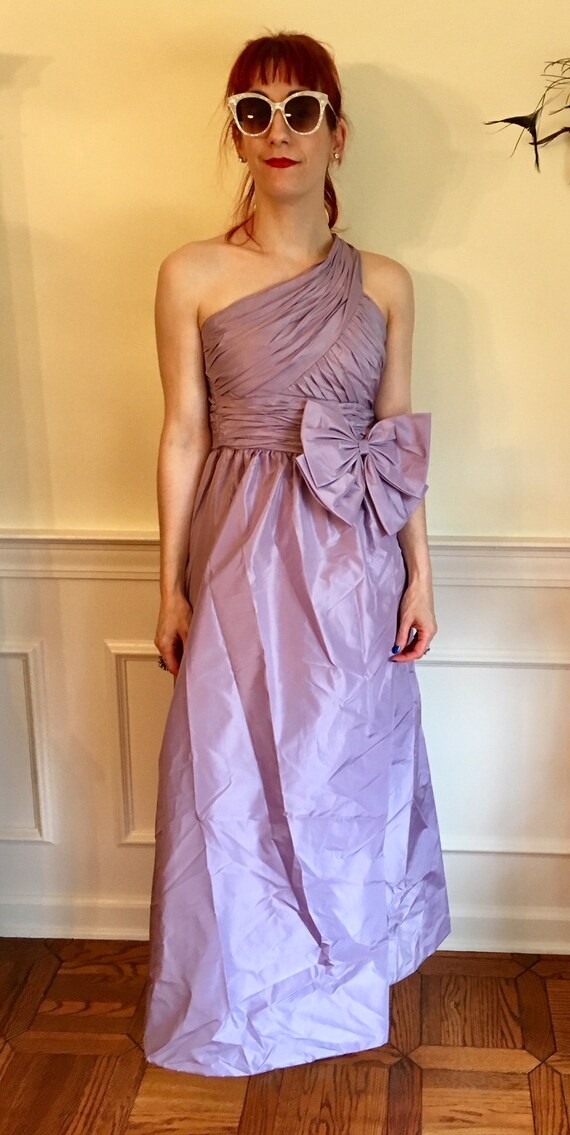 Sz 00/0 Lilac Grecian Style Vintage 1960s Evening… - image 2