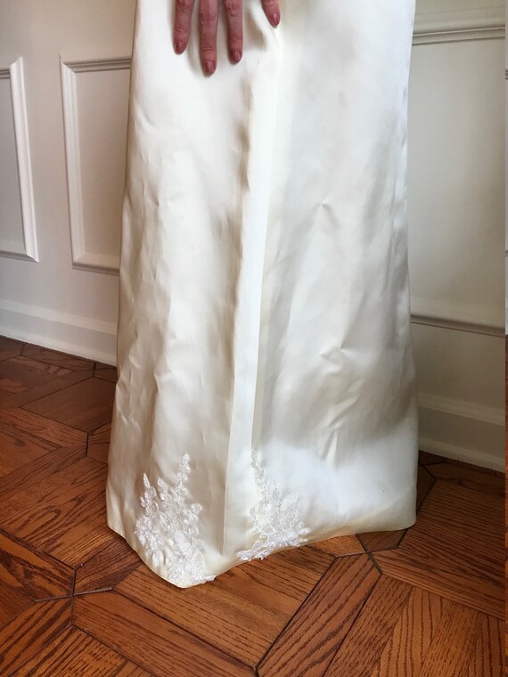 Sz 00 Handmade 1960s Mod Vintage Wedding Dress wi… - image 7
