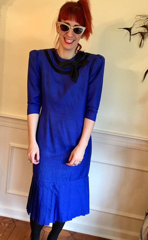 bright royal blue dress