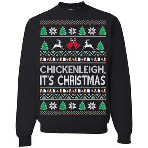 Ugly Christmas Sweater Chickenleigh It&#39;s Christmas Unisex Sweatshirt