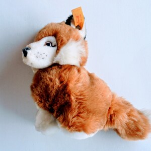 Vintage Steiff Fox Fuchs Plushie Toy 2916/16 Ear Button and Tag Intact