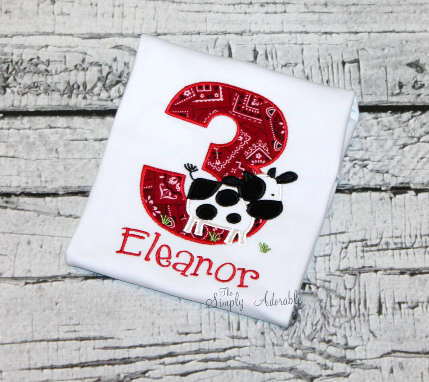 Personalized Cow Birthday Shirt Cow Shirt Farm Birthday Etsy