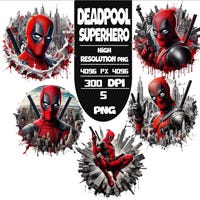 Deadpool SVG | Superhero PNG, PSD Digital File - Etsy