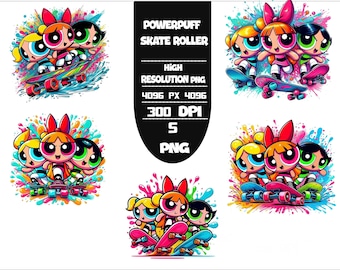 Cartoon Splash PNG Bundle: Vibrant Graphic Designs (Digital Download, 300 DPI, 4000px)