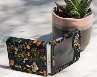 Mushroom case for Samsung Z Flip 7 FE Galaxy Z Flip7 Samsung Z Flip 6 Galaxy Z Flip 6 autumn protective tough cover Flip6 gift hh003