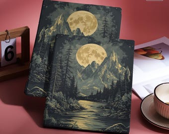 Mountain moon case for reMarkable Paper pro 11.8" reMarkable 2 10.3" Folio Flip with Pen Holder Slot, Move Remarkable Cover Gift hhi001