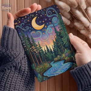 Magic Forest-skal för Paperwhite 11:e 12:e generationens 6,8" Kindle Colorsoft 2024 7 tum KPW Kindle Scribe Oasis 3 Kobo Libra Color-fodral 08
