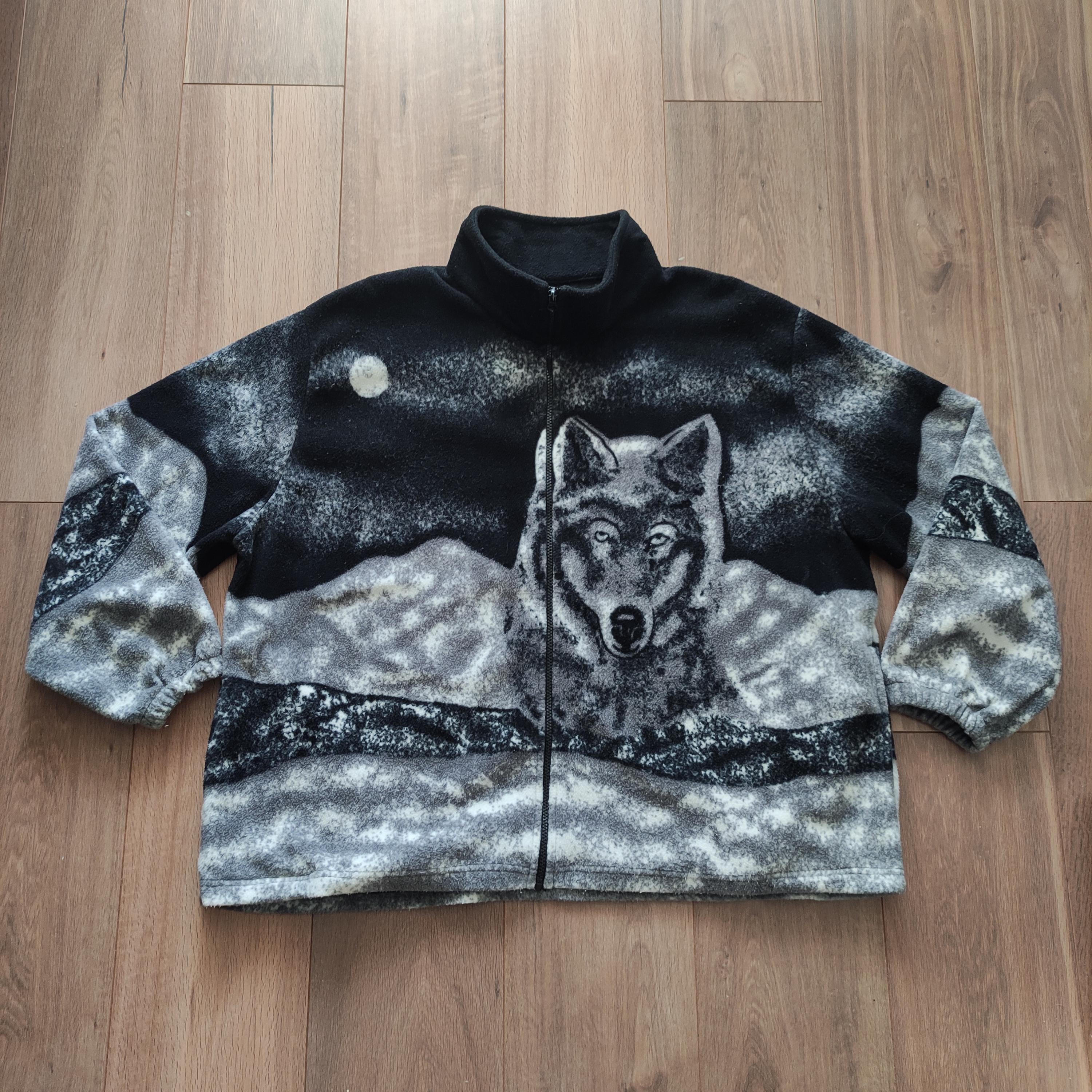 Wolf fleece jacket - Etsy 日本