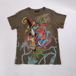Ed Hardy by Christian Audigier Tattoo Print T-Shirt Size M