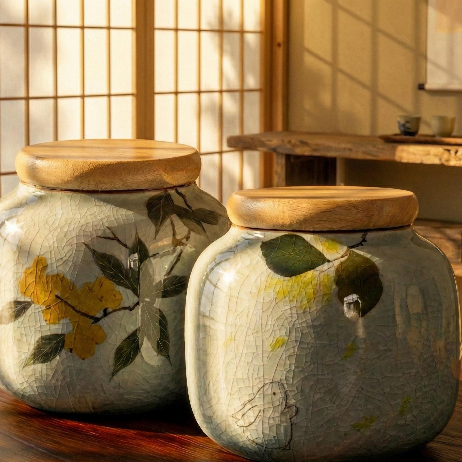 Japanese Tea Caddy - Etsy