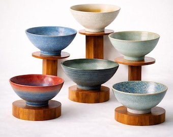 Handmade Japanese Ramen Bowl – Large Ceramic Noodle Bowl, Udon Pho Soup Bowl, Unique Glazed Dinnerware Gift