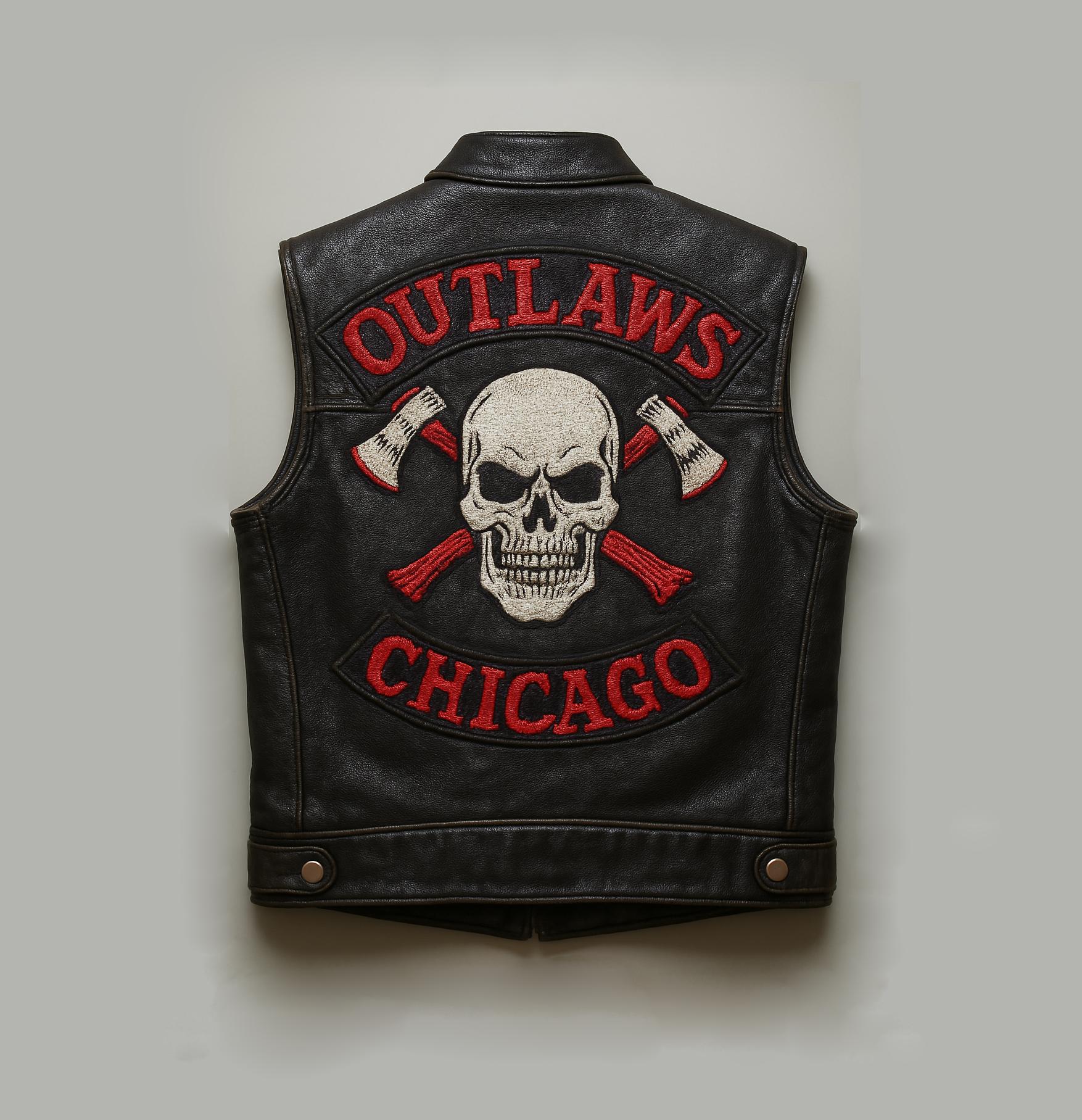 Outlaw leather vest Italia