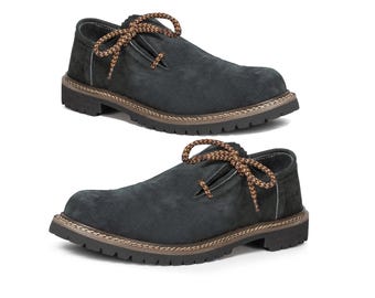 Men&#39;s Suede Lederhosen Shoes: German Bavarian Oktoberfest Trachten Boots
