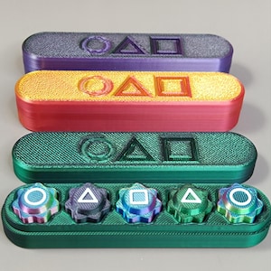 Gonggi Game Set, Korean Traditional Game, Gonggi stones with metal filling and durable case, Gift For Gamer, Magnetic case