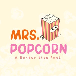 Font for Lettering | Cute Handwritten font for Procreate | Brush Font for Canva | Playful Font for Kid, Teacher and Fun School DIY Project