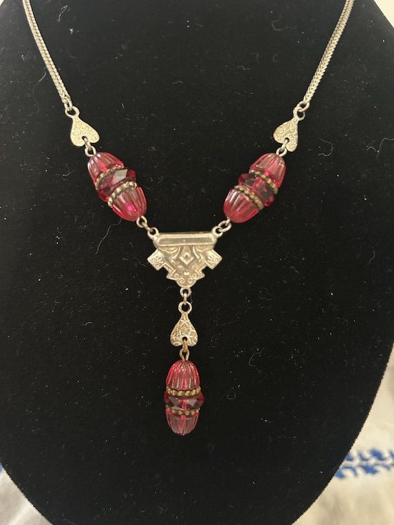 Art Deco Czech Glass Necklace