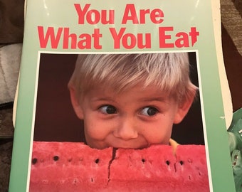 First Reader 19" Tall  1994 Big Book Melvin Berger Science Education Visual Aid You Are What You Eat Illustrated Photo Nutrition