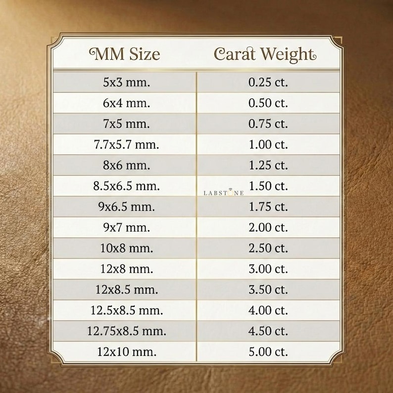 Loose oval cut lab grown diamonds in multiple sizes displayed on leather surface, collection of oval diamonds for custom engagement rings and fine jewelry design