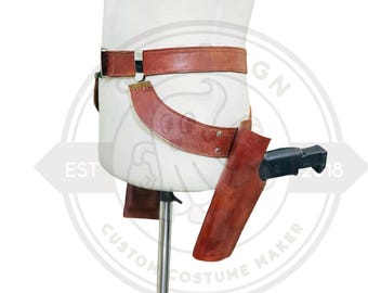 Cinturón de cosplay de Sabine Wren / Funda de cuero para disfraz de Mandaloriano