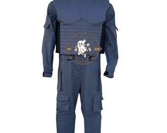 RoboCop Costume Suit & Vest: Detroit Police Officer Cosplay Armor