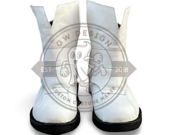 Bottes de cosplay en cuir Clone Trooper : chaussures d'armure Star Wars personnalisées