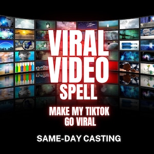 Make My Video Go Viral Spell – Online Fame Ritual, Social Media Growth Magic, Attract Followers, Content Creator Success & Online Popularity