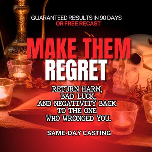 Return to Sender, Revenge Spell, Break Black Magic, Remove Evil Eye, Powerful Curse to Send Negativity Back to Enemy