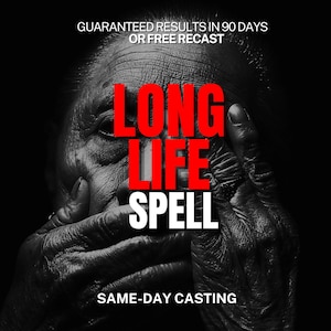 Anti-aging Spell, long life spell, stop aging, become young, extreme beauty spell,reverse aging,glow up spell,eternal life,IMMORTALITY Spell