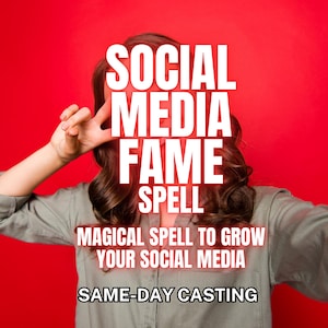 Make Me Famous Spell – Attract Followers, Go Viral, TikTok Instagram YouTube Fame, Social Media Success & Popularity Ritual
