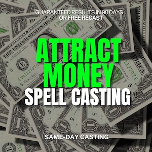 Become a Millionaire Spell – Fast Money Spell Magic, Wealth Hex for Financial Freedom Ritual, Rich Life, Same Day Cast