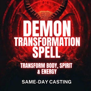 Demon Transformation Spell – Word een demon Ritual, duistere energie, kracht en verleiding, helse magie, spirituele vormveranderende fantasiespreuk