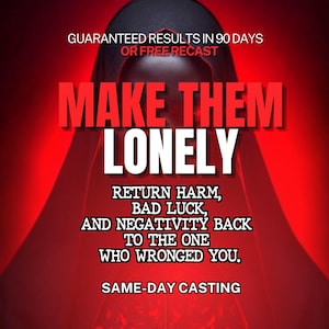 Make Them Lonely, Powerful Revenge Spell, Curse Enemy Spell, Destroy Enemy, Regret Spell, Ruin Their Life, Enemy Destruction Spell