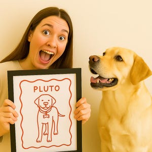 Dibujo de línea de mascota personalizado, boceto de mascota, retrato minimalista de perro, dibujo digital de mascota, amantes de los perros, retrato de mascota personalizado a partir de una foto
