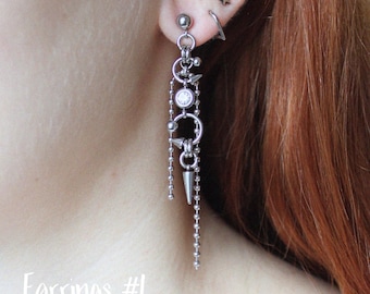funky stainless steel earrings