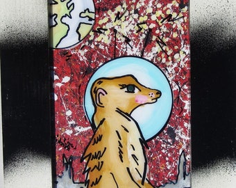 Moon Meerkat - original art piece