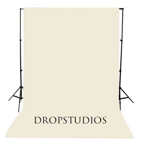 Ivory Bone Solid Photography Backdrop, Seamless, Wash/Dry