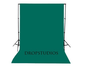 Dark Teal Blue Solid Photography Backdrop, Seamless, Wash/Dry
