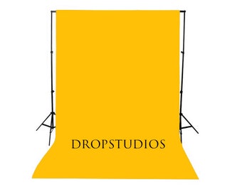 Yellow Gold Solid Photography Backdrop, Seamless, Wash/Dry