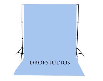 Sky Blue Solid Photography Backdrop, Seamless, Wash/Dry