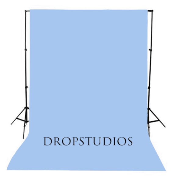 Sky Blue Solid Photography Backdrop, Seamless, Wash/Dry