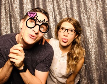 Slate Gray Sequin Photography Backdrop/Photo Booth Backdrop